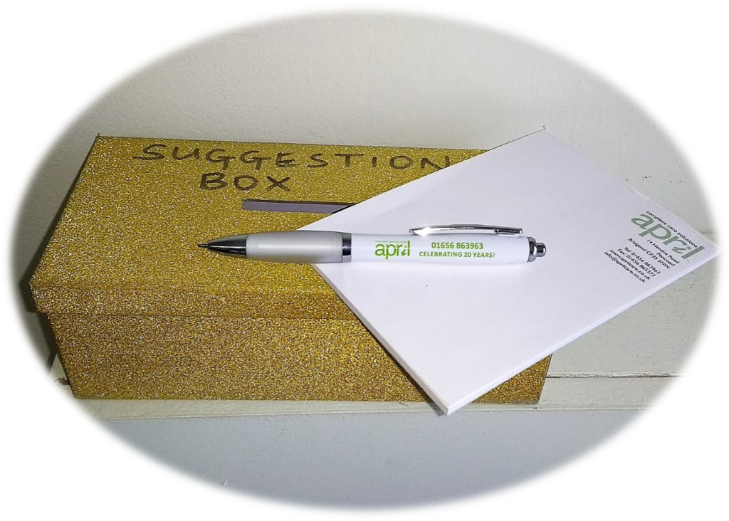 Do you have a suggestion for our suggestion box?