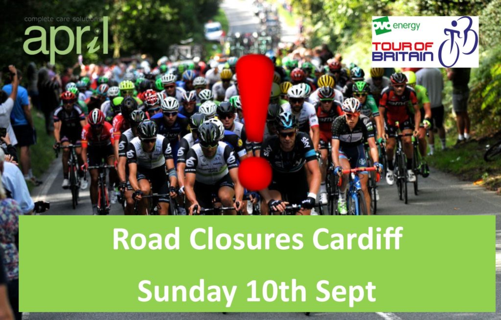 Cardiff Road Closures Sunday 10th Sept